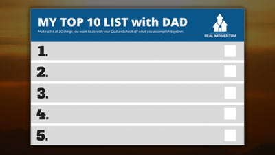 My Top 10 List With Dad